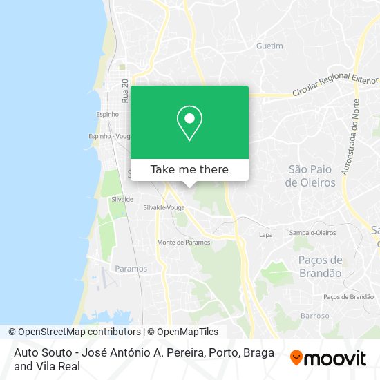 Auto Souto - José António A. Pereira map