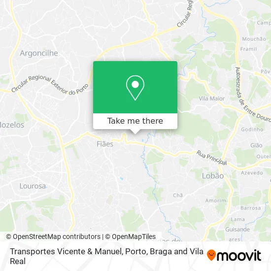 Transportes Vicente & Manuel map