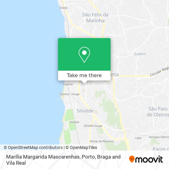 Marília Margarida Mascarenhas map