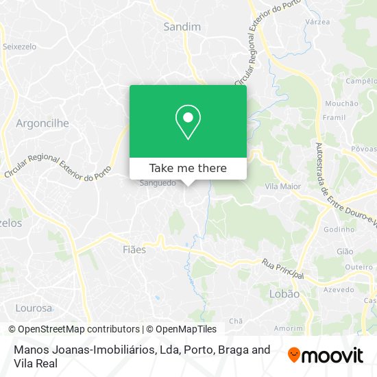 Manos Joanas-Imobiliários, Lda mapa