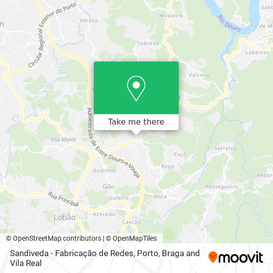 Sandiveda - Fabricação de Redes mapa