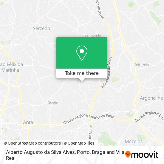Alberto Augusto da Silva Alves map