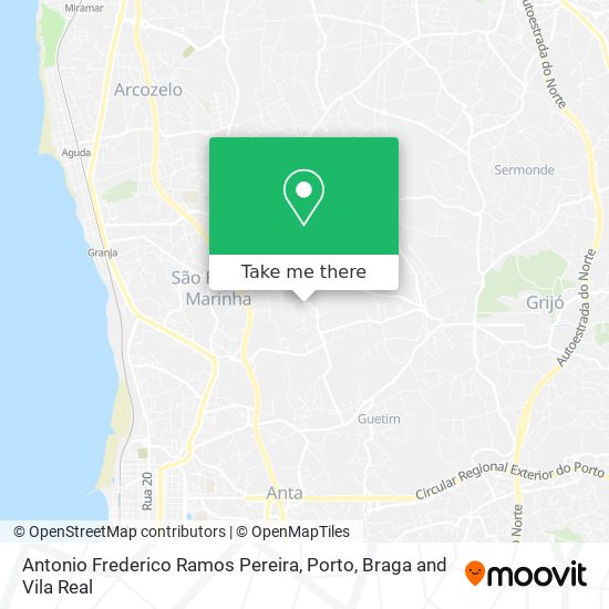 Antonio Frederico Ramos Pereira map