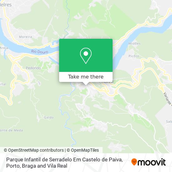 Parque Infantil de Serradelo Em Castelo de Paiva map