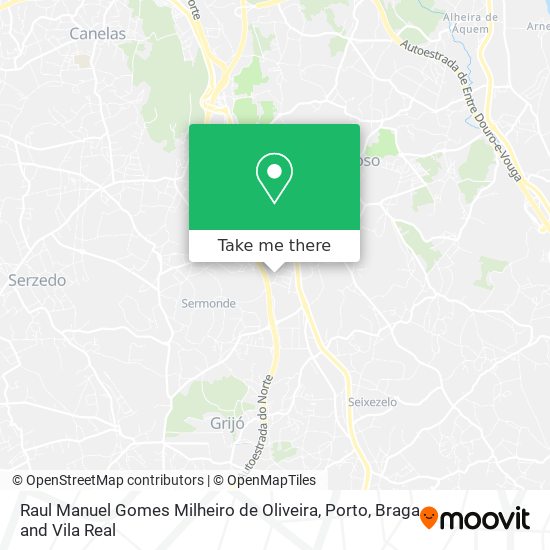 Raul Manuel Gomes Milheiro de Oliveira mapa