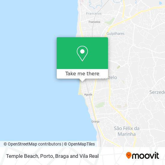 Temple Beach map