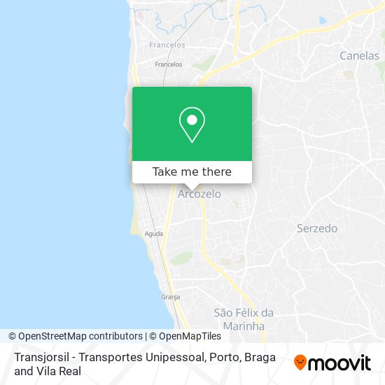 Transjorsil - Transportes Unipessoal mapa