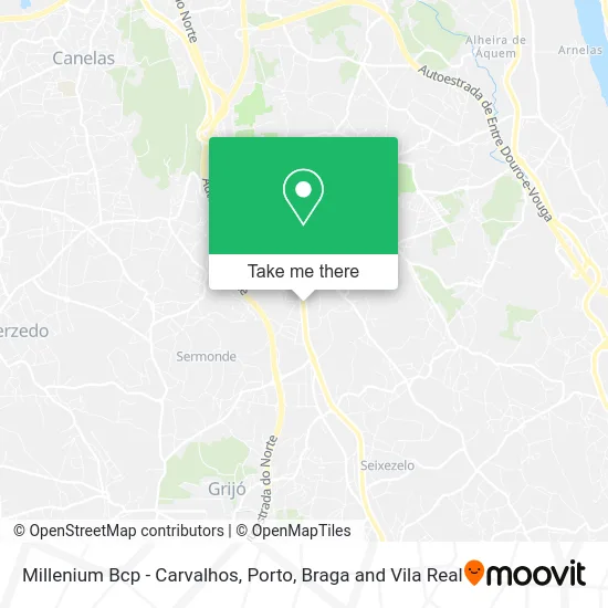 Millenium Bcp - Carvalhos map