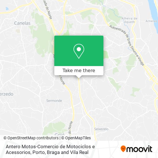 Antero Motos-Comercio de Motociclos e Acessorios map