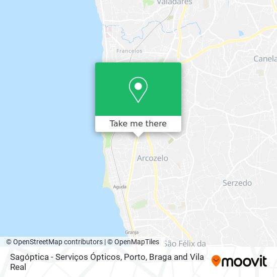 Sagóptica - Serviços Ópticos map