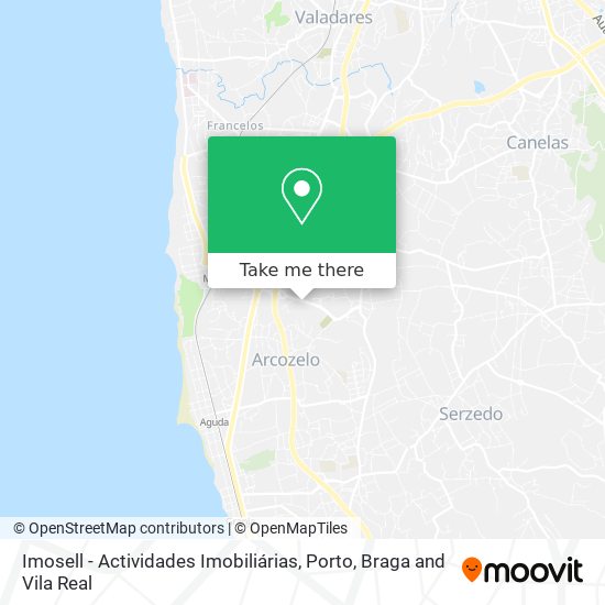 Imosell - Actividades Imobiliárias mapa