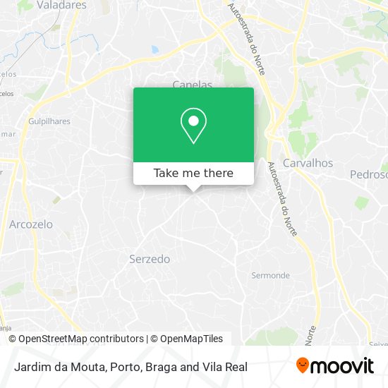 Jardim da Mouta mapa