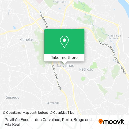 Pavilhão Escolar dos Carvalhos map