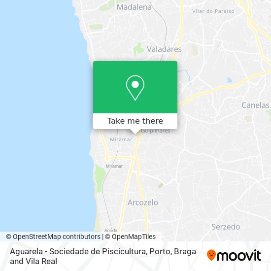 Aguarela - Sociedade de Piscicultura map
