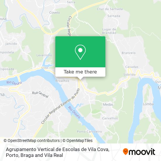 Agrupamento Vertical de Escolas de Vila Cova map