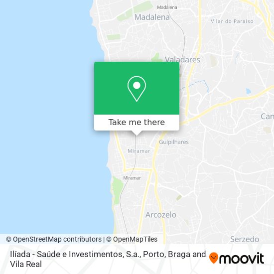 Ilíada - Saúde e Investimentos, S.a. mapa