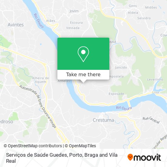 Serviços de Saúde Guedes map