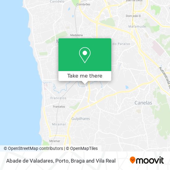 Abade de Valadares mapa