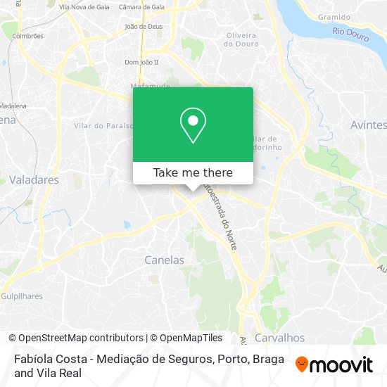 Fabíola Costa - Mediação de Seguros mapa