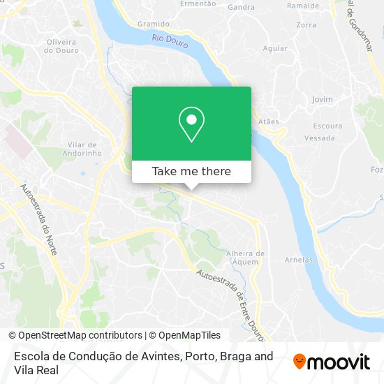 Escola de Condução de Avintes mapa