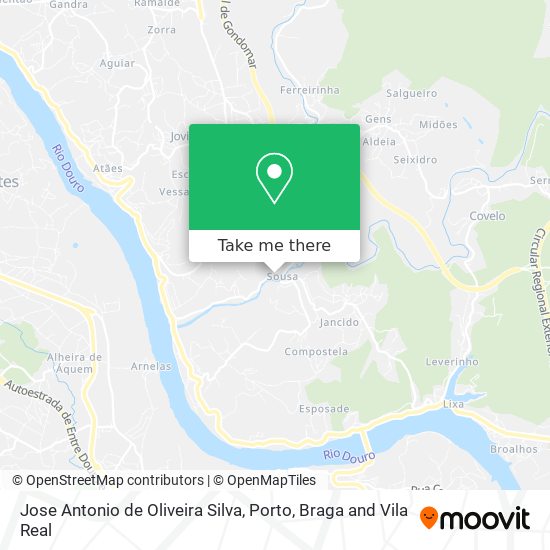 Jose Antonio de Oliveira Silva map