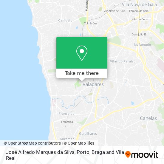 José Alfredo Marques da Silva map