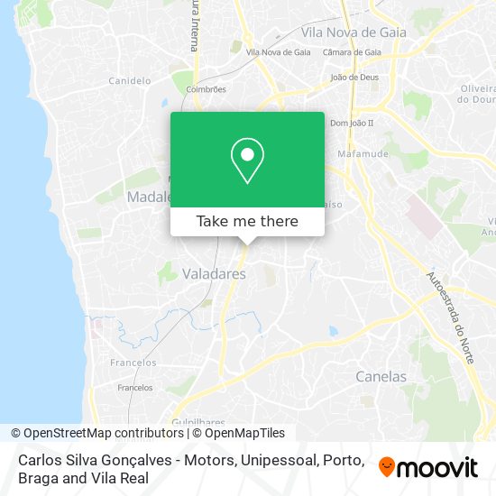 Carlos Silva Gonçalves - Motors, Unipessoal map