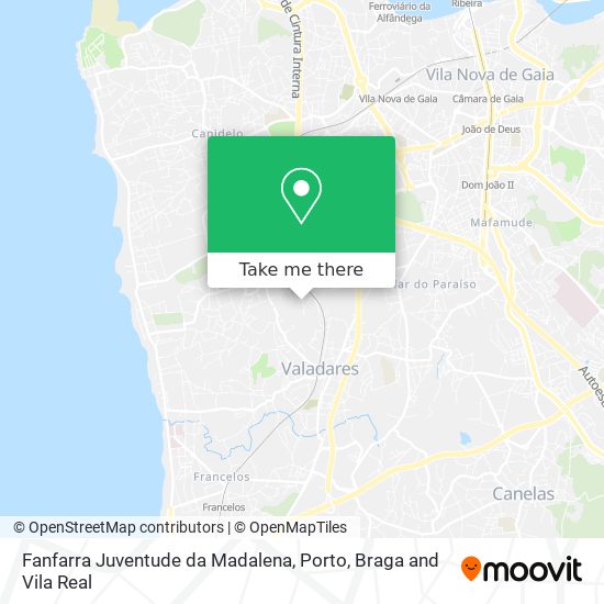 Fanfarra Juventude da Madalena map
