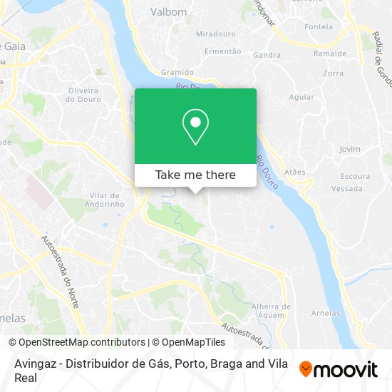 Avingaz - Distribuidor de Gás map