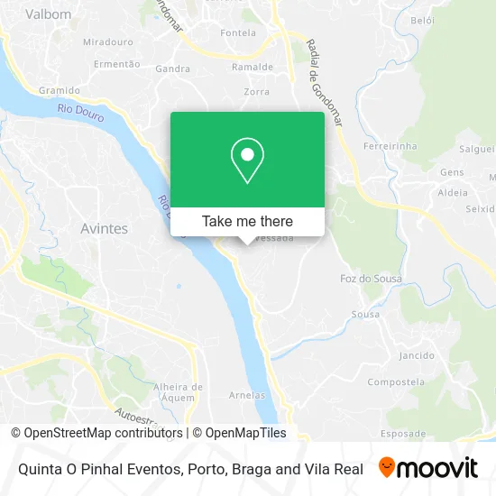 Quinta O Pinhal Eventos map