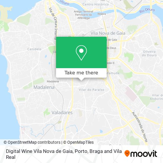 Digital Wine Vila Nova de Gaia map