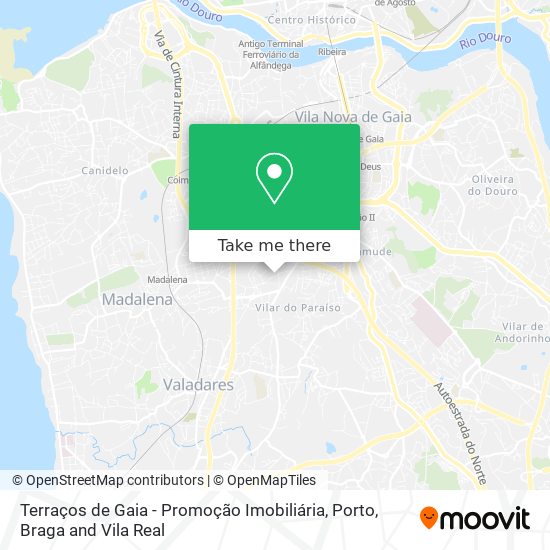 Terraços de Gaia - Promoção Imobiliária mapa