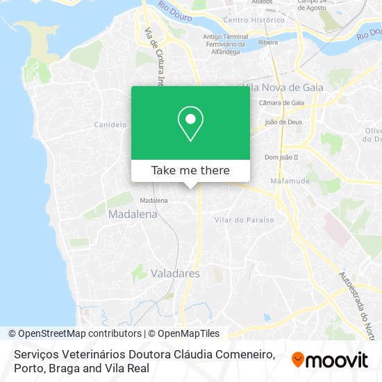 Serviços Veterinários Doutora Cláudia Comeneiro map