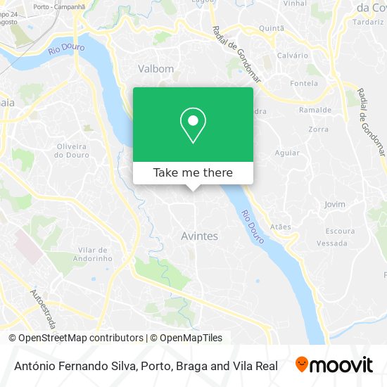 António Fernando Silva map