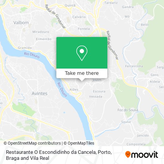 Restaurante O Escondidinho da Cancela map