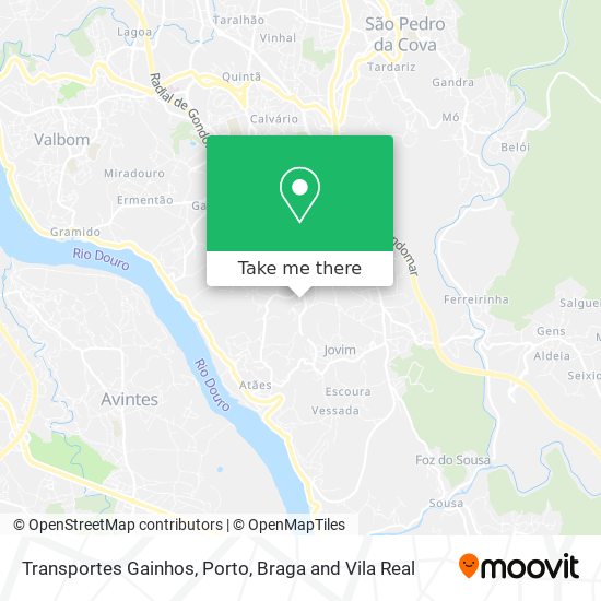 Transportes Gainhos map