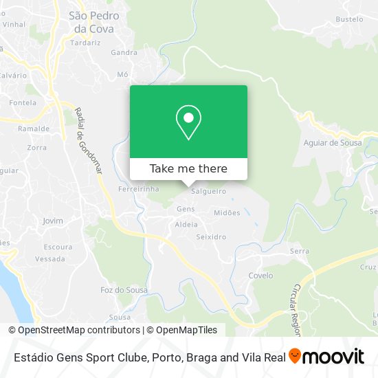 Estádio Gens Sport Clube map