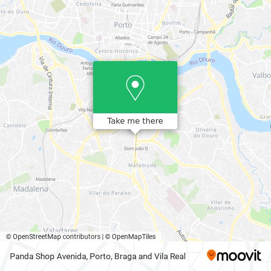 Panda Shop Avenida map