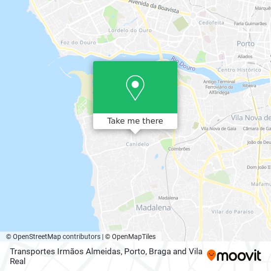 Transportes Irmãos Almeidas map