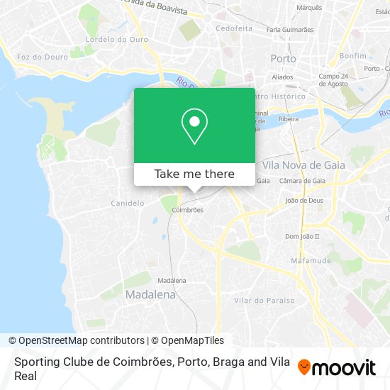 Sporting Clube de Coimbrões map