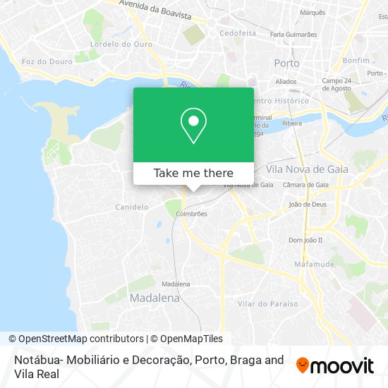 Notábua- Mobiliário e Decoração mapa