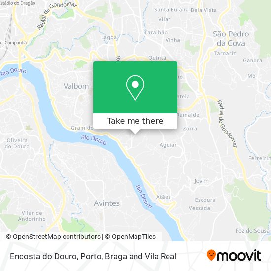 Encosta do Douro map