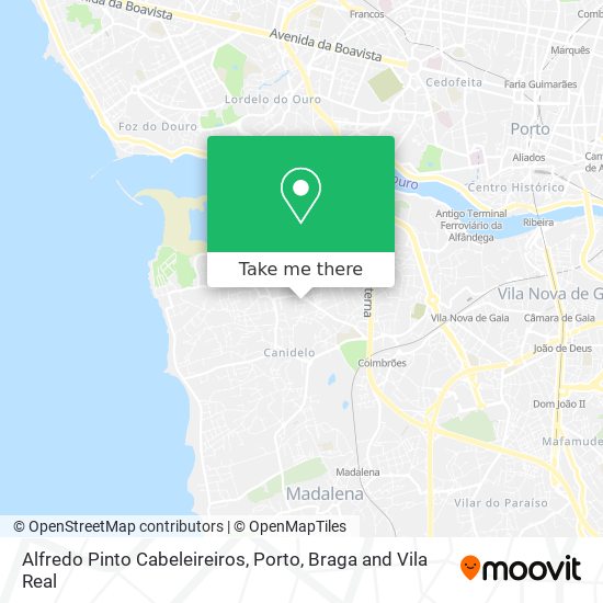 Alfredo Pinto Cabeleireiros map