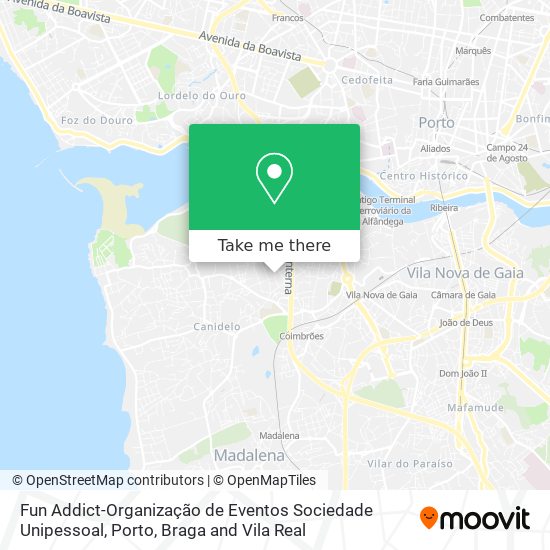 Fun Addict-Organização de Eventos Sociedade Unipessoal map