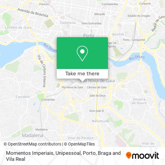 Momentos Imperiais, Unipessoal mapa