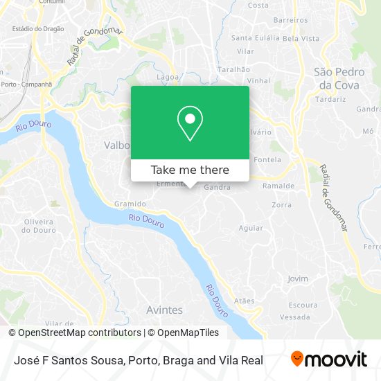 José F Santos Sousa map