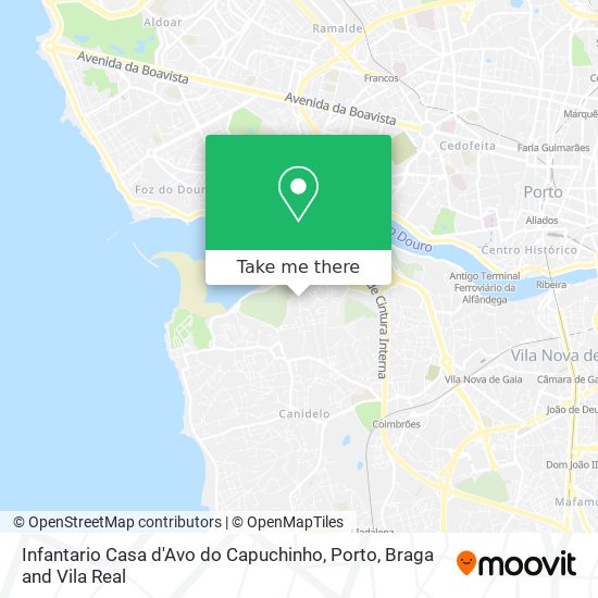 Infantario Casa d'Avo do Capuchinho mapa