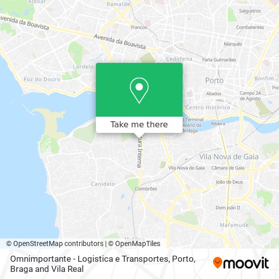 Omnimportante - Logistica e Transportes mapa