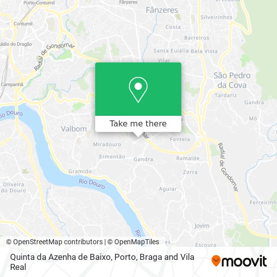 Quinta da Azenha de Baixo map