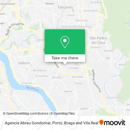 Agencia Abreu Gondomar map